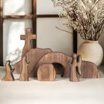 🔥Ultimo giorno 49% di sconto - La croce di legno della Resurrezione e la tomba vuota che ricordano alla tua famiglia il vero significato della Pasqua