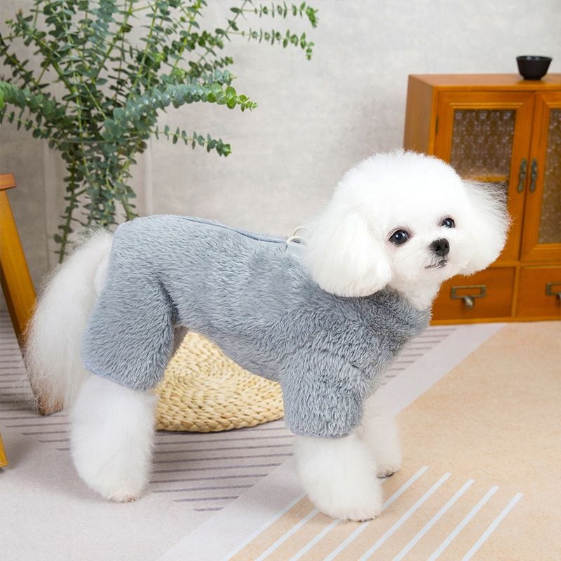🐶Tuta invernale per cani con cerniera sul retro