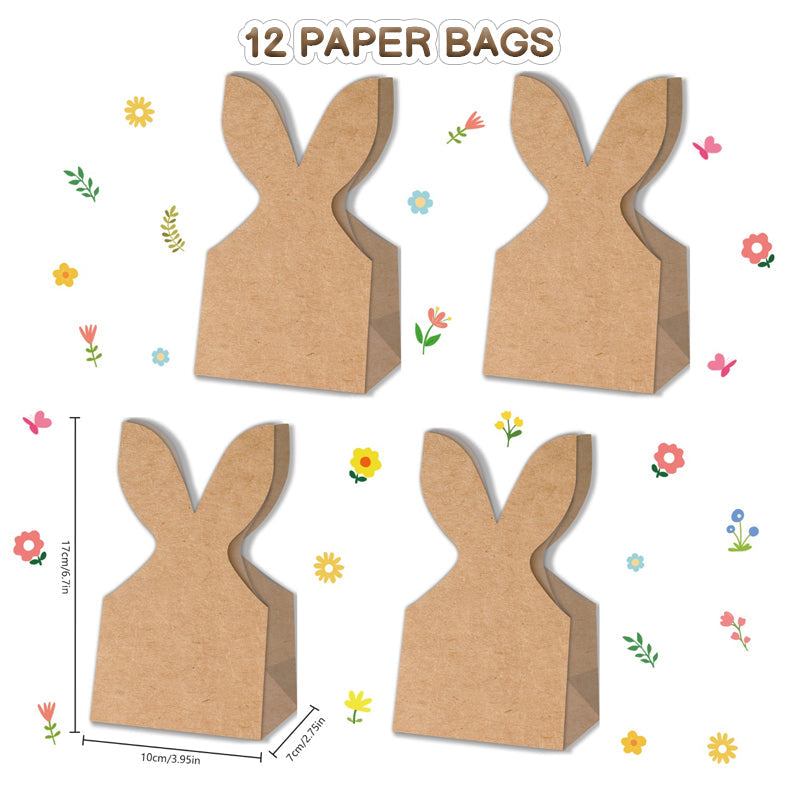 🐰  Sacchetti regalo Kraft con coniglietto pasquale