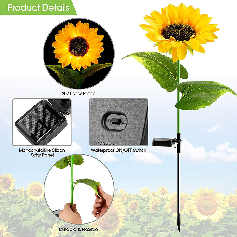 Lampada da giardino “Garden of Sunflowers”