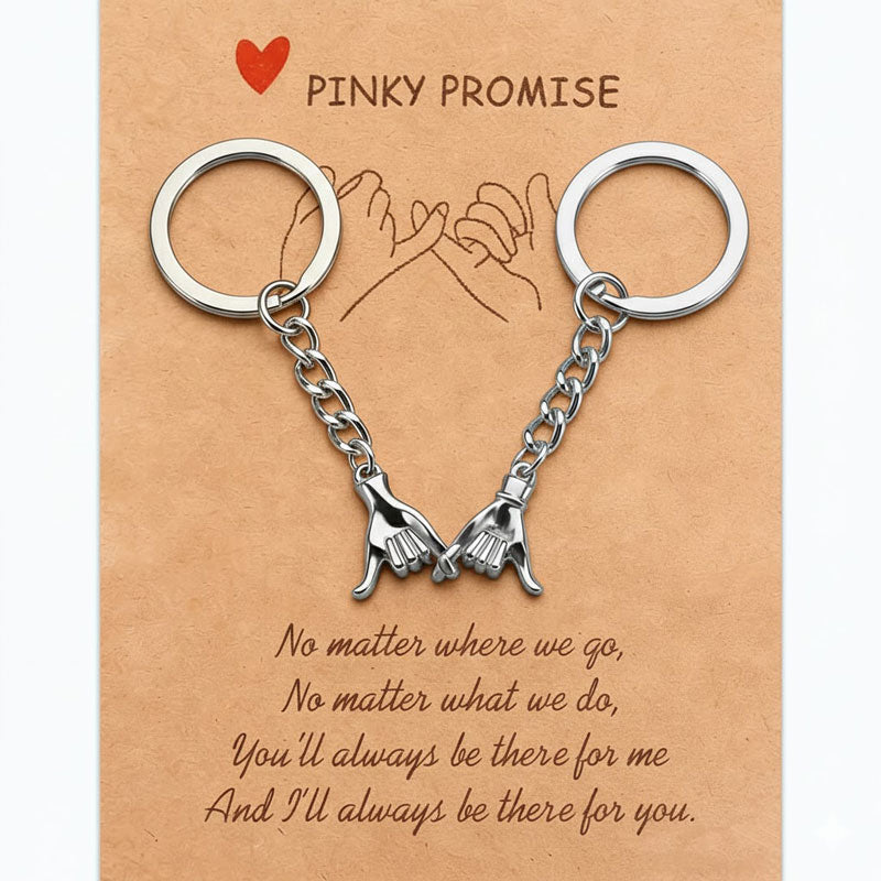 Portachiavi magnetici Pinky Promise – Set di mani intrecciate per coppie e migliori amici 🤞💞