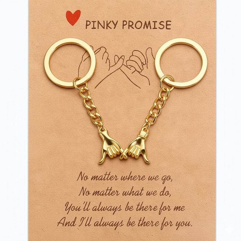 Portachiavi magnetici Pinky Promise – Set di mani intrecciate per coppie e migliori amici 🤞💞