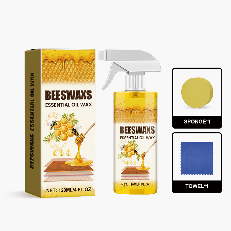 Spray alla cera d'api per lucidare il legno