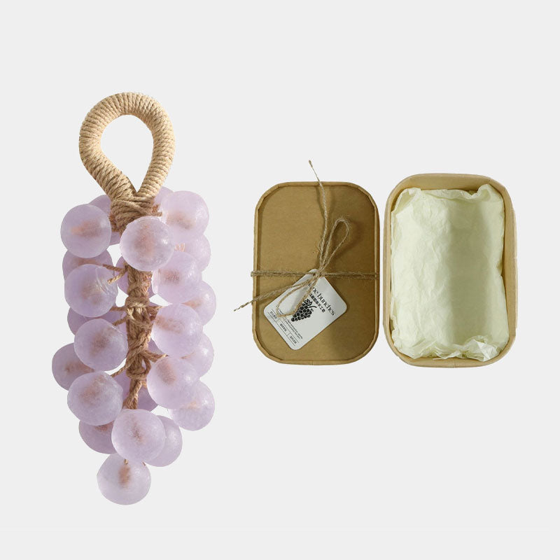Sapone originale fatto a mano con cristalli di uva, detergente delicato per il viso (confezione singola: 25 pezzi)