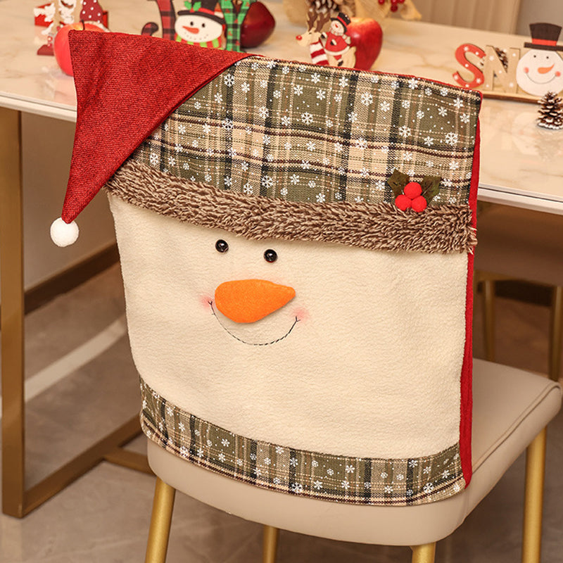 Set di sedie con decorazioni natalizie