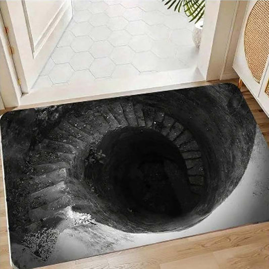 Zerbino antiscivolo con stampa HD motivo “Visual Illusion Endless Abyss