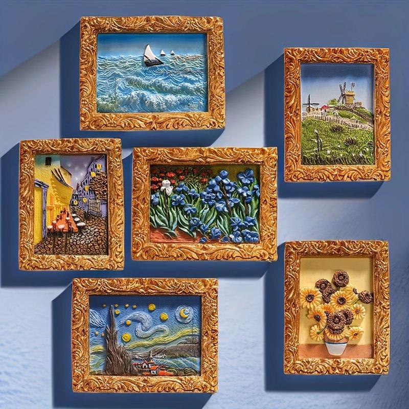 Set di magneti da frigo ispirati a Van Gogh