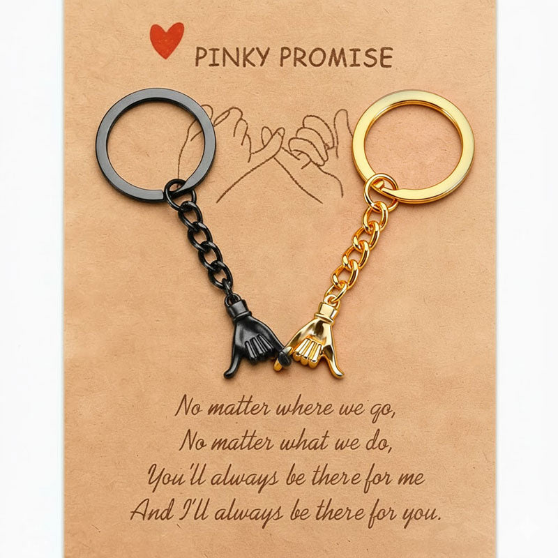 Portachiavi magnetici Pinky Promise – Set di mani intrecciate per coppie e migliori amici 🤞💞
