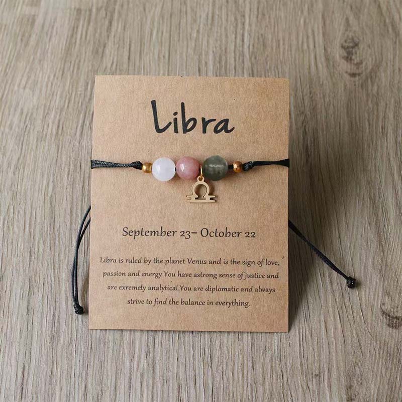 Bracciale intrecciato a mano con dodici costellazioni