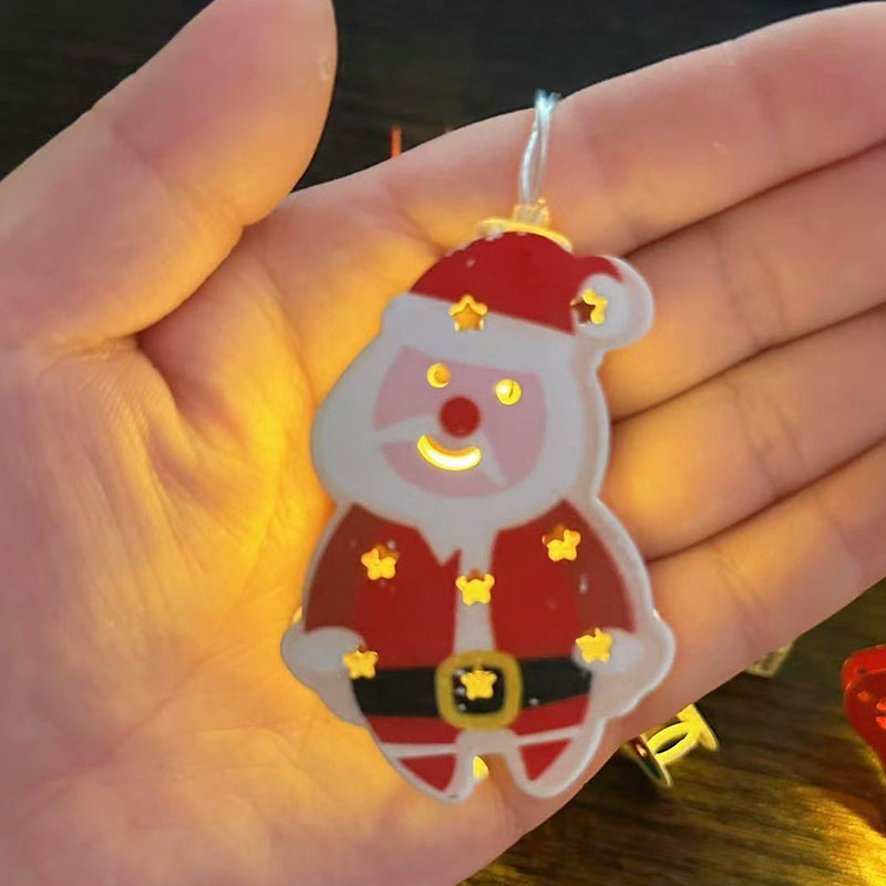 🎄 Catena luminosa decorativa natalizia a LED in ferro