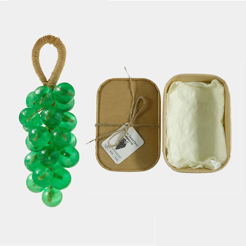 Sapone originale fatto a mano con cristalli di uva, detergente delicato per il viso (confezione singola: 25 pezzi)