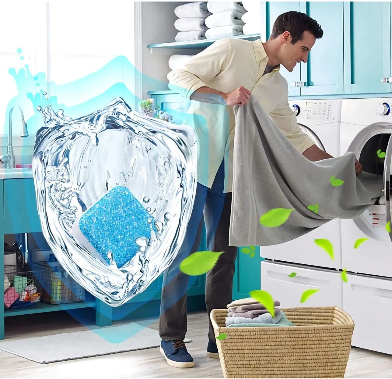 🧼Potenti pastiglie detergenti per lavatrice: pulizia profonda + eliminazione degli odori – Allunga la durata della tua lavatrice!