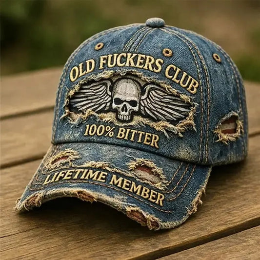 🧢Old F*ckers Club – Cappellino da baseball vintag