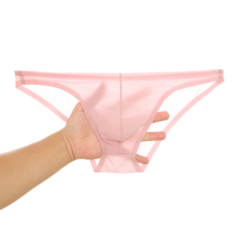 Slip sexy trasparente ultra-sottile senza cuciture in seta di ghiaccio