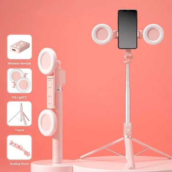 🔥Hot Sale SCONTO DEL 50%🎁Nuovo selfie stick e treppiede multifunzionale migliorato estensibile per telefono