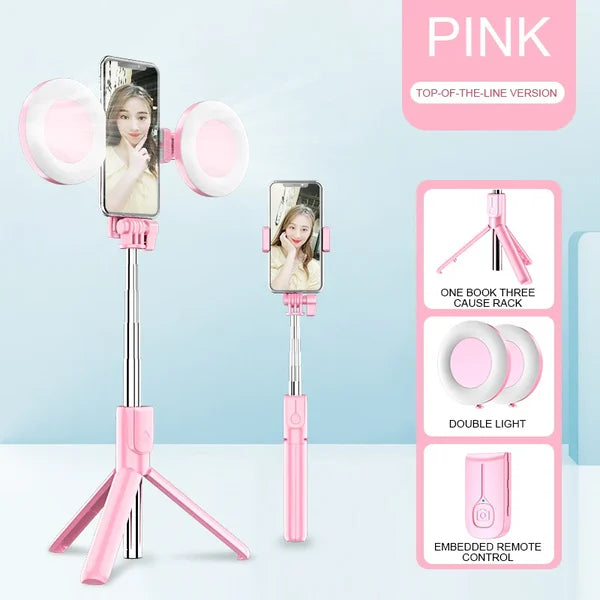 🔥Hot Sale SCONTO DEL 50%🎁Nuovo selfie stick e treppiede multifunzionale migliorato estensibile per telefono