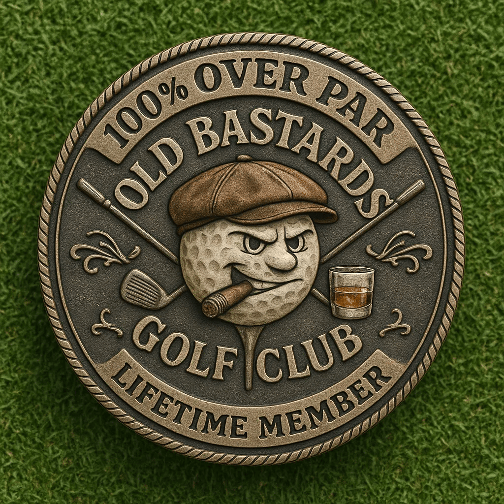 Moneta da golf “Over Par Old Bastards”