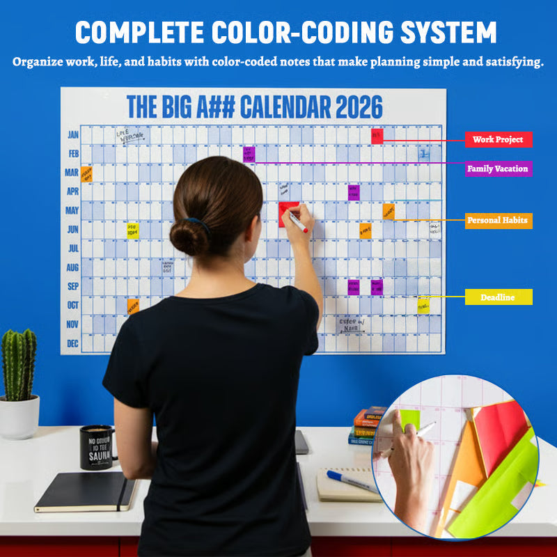 🔥Saldi di Capodanno 50% di sconto🔥Il calendario Big A 2026 - Progetta il tuo fantastico 2026