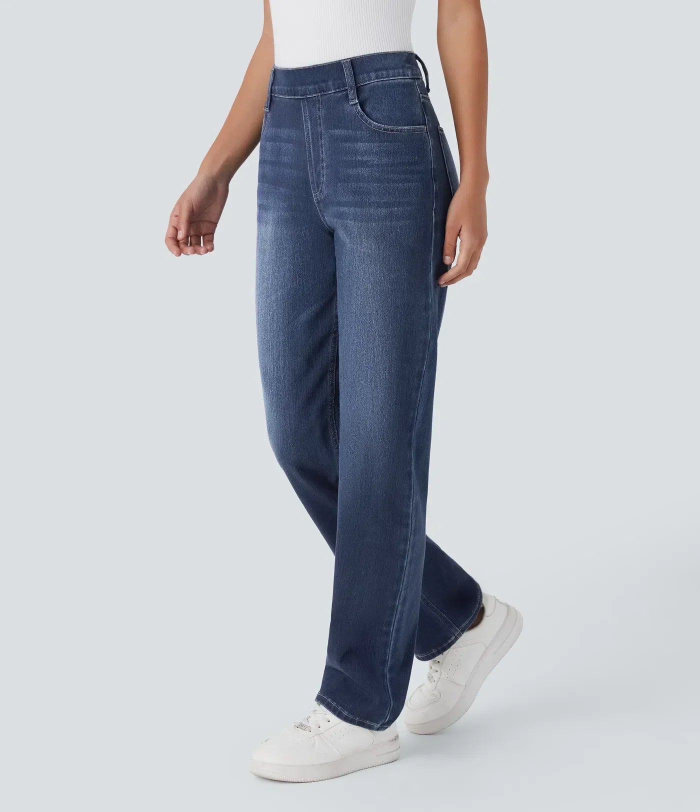 Pantaloni a vita alta elastici e confortevoli
