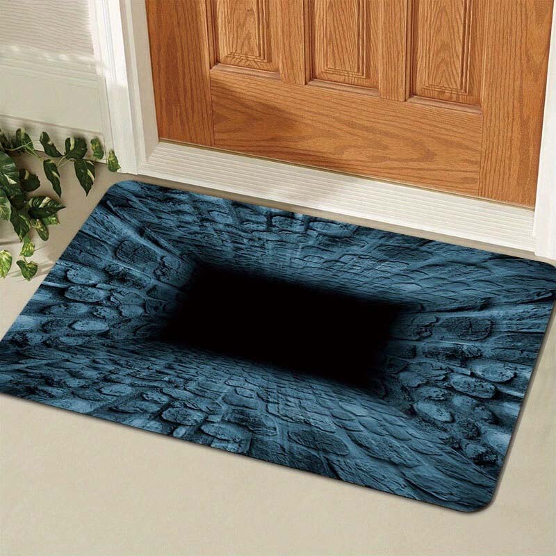 Zerbino antiscivolo con stampa HD motivo “Visual Illusion Endless Abyss
