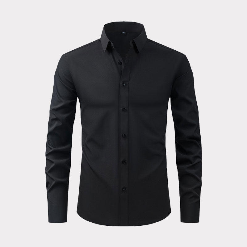 CAMICIA ELASTICA NON STIRATA ANTIPIEGA