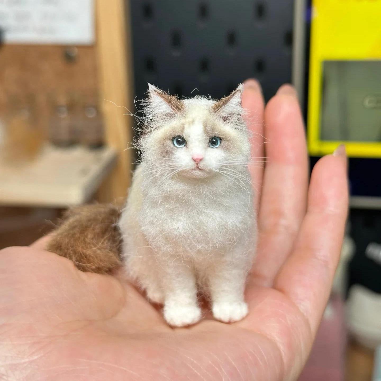 🔥ULTIMO GIORNO 49% DI SCONTO -🐱💖Mini gatto di lana infeltrita