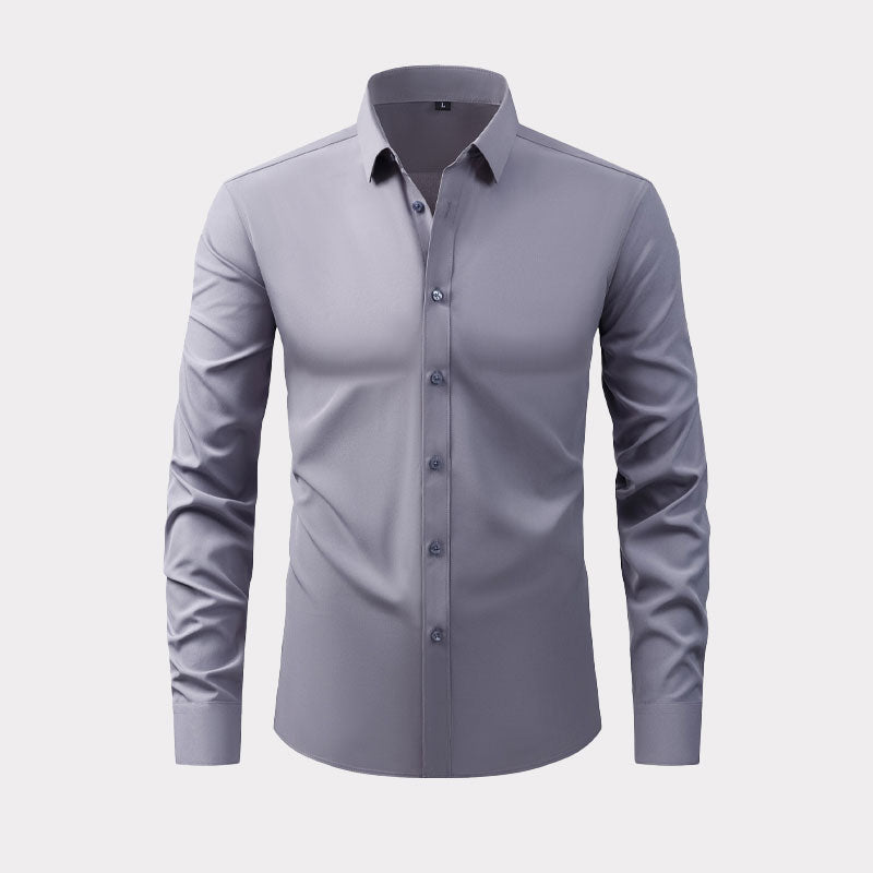 CAMICIA ELASTICA NON STIRATA ANTIPIEGA