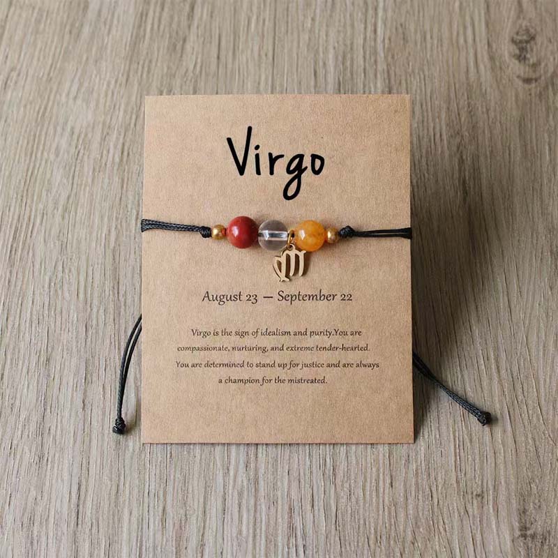 Bracciale intrecciato a mano con dodici costellazioni