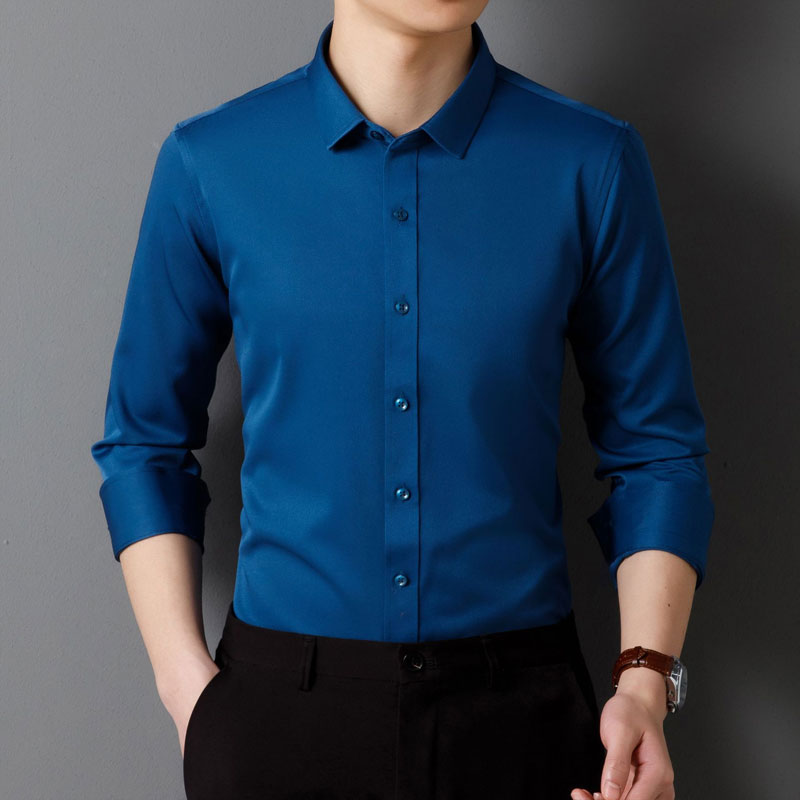 Camicia da uomo button-down senza rughe