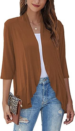 Cardigan donna casual e leggeri aperti sul davanti