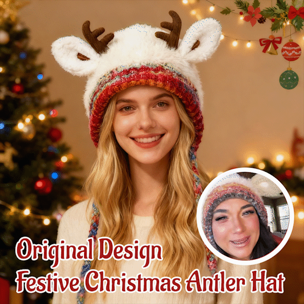 🎅 Cappello natalizio con corna di cervo dal design original
