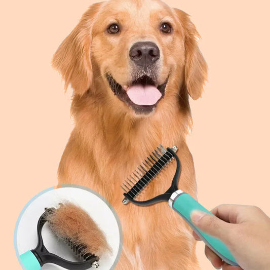 📢📢49% DI SCONTO!! ⏰Spazzola per la toelettatura degli animali domestici a doppia faccia