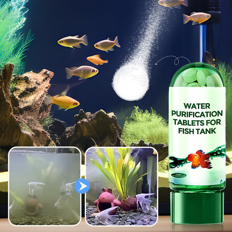 🐠Acquistane 2 e ricevi 1 in omaggio⚡Oltre 50.000 pezzi venduti!♻️Potente pastiglia per la purificazione dell'acqua dell'acquario🌿