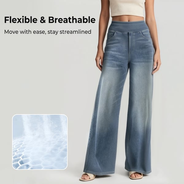 Pantaloni comodi ed elasticizzati a vita alta