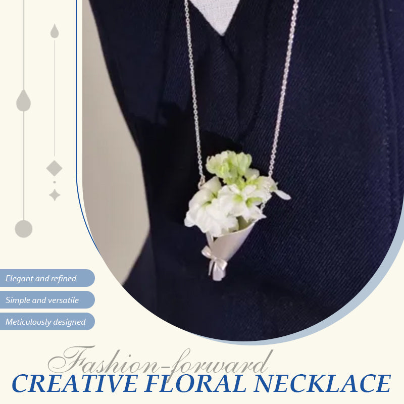 Collana con fiori dal design elegante e creativo