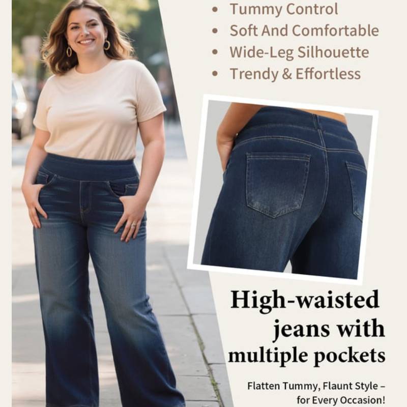 Pantaloni comodi ed elasticizzati a vita alta