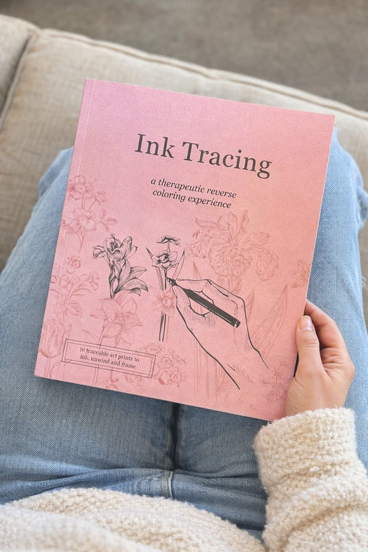 🔥Ultimo giorno 49% DI SCONTO - ✍️Adatto ai principianti💕Tracciatura con inchiostro: un'esperienza terapeutica di colorazione al contrario (📚Edizione Premium | Carta spessa | Pagine facili da strappare e pronte per essere incorniciate)