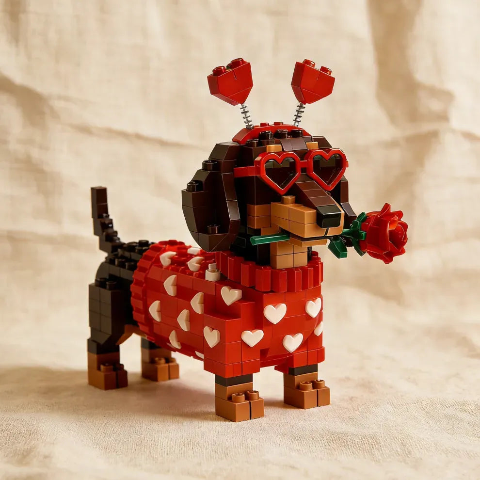 💖 Set esclusivo di mattoncini Dachshund per San Valentino 2026🐕