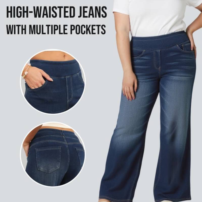 Pantaloni comodi ed elasticizzati a vita alta