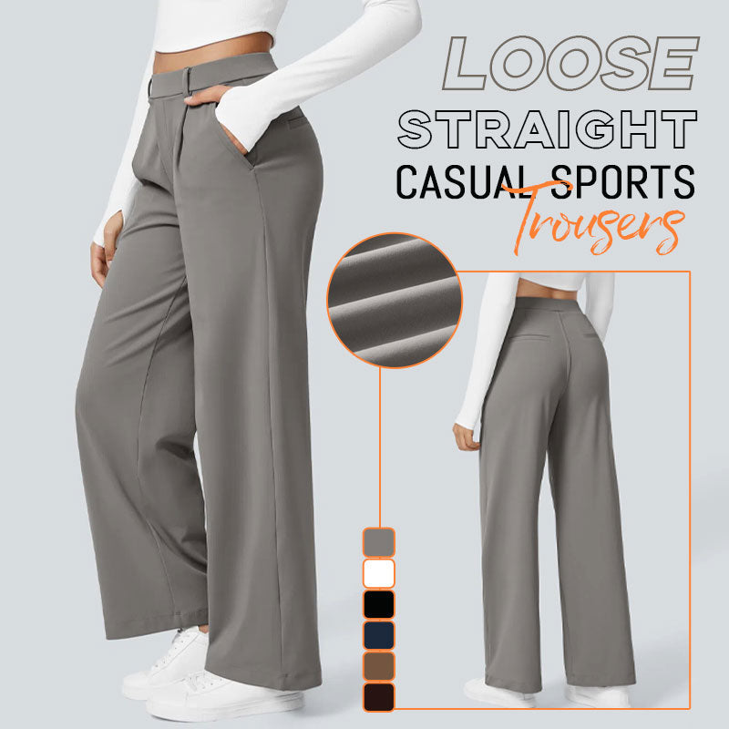 Pantaloni sportivi casual dritti e larghi