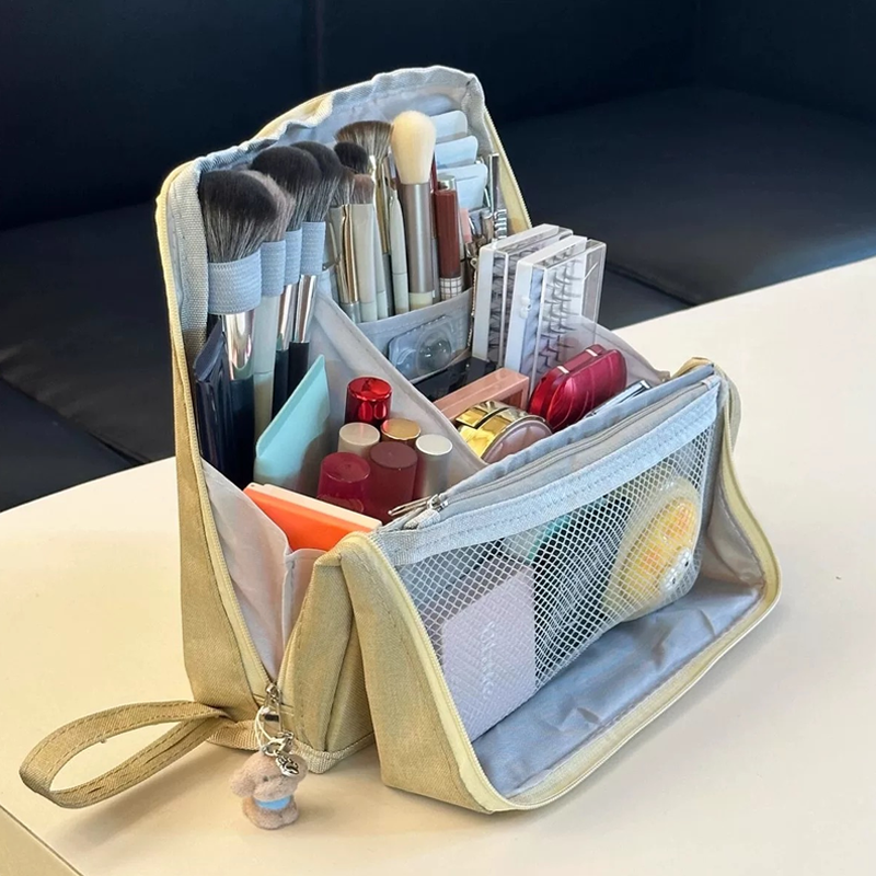 Borsa cosmetica verticale – Portatile, grande capienza