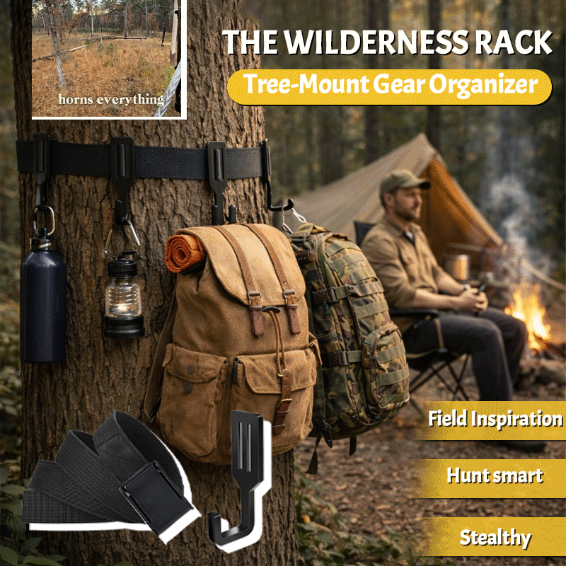 🌲The Wilderness Rack: : organizer per attrezzatura da montare sugli alberi