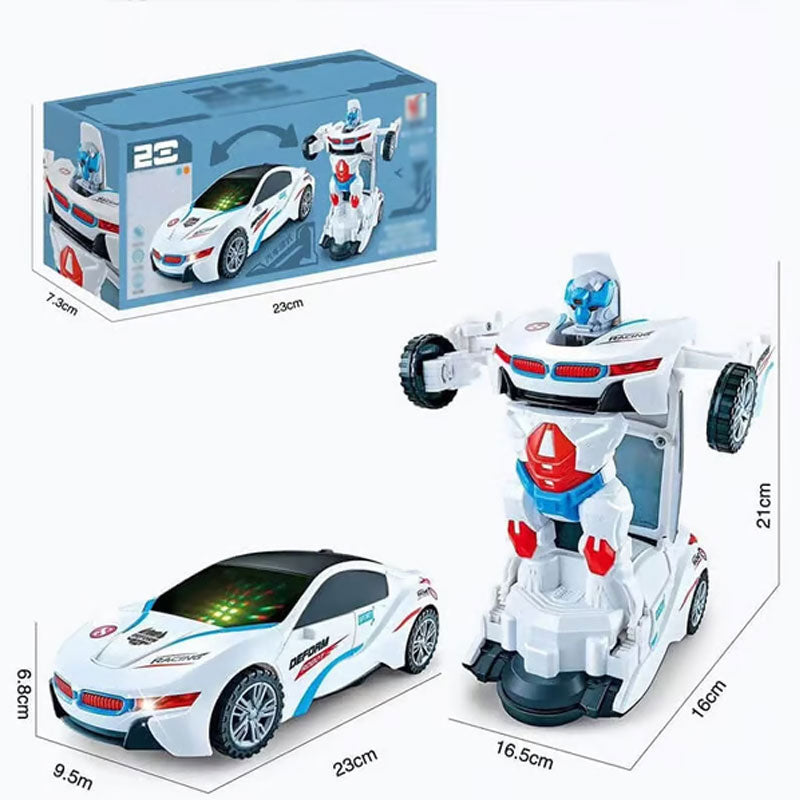 🔥Saldi natalizi 49% di sconto🎄Auto giocattolo elettrica della polizia con deformazione universale