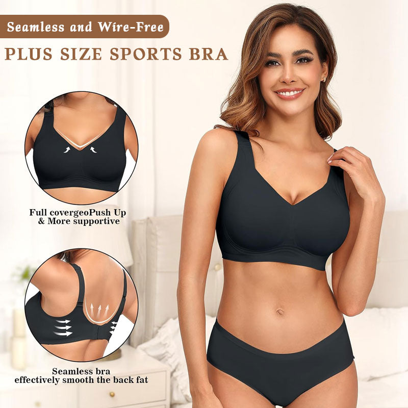 Reggiseno sportivo senza cuciture e senza ferretto taglie forti