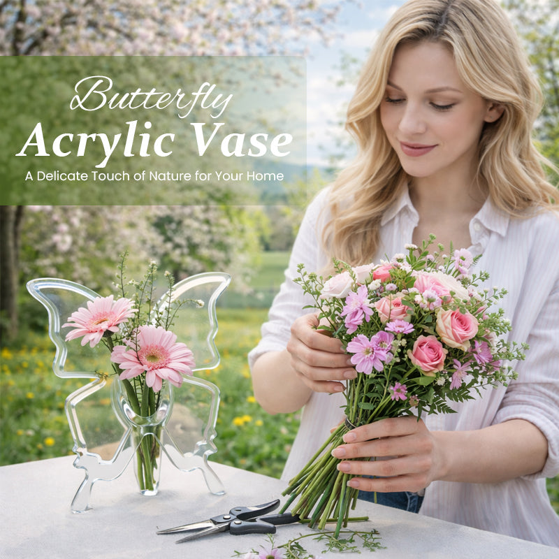 Vaso in acrilico Butterfly