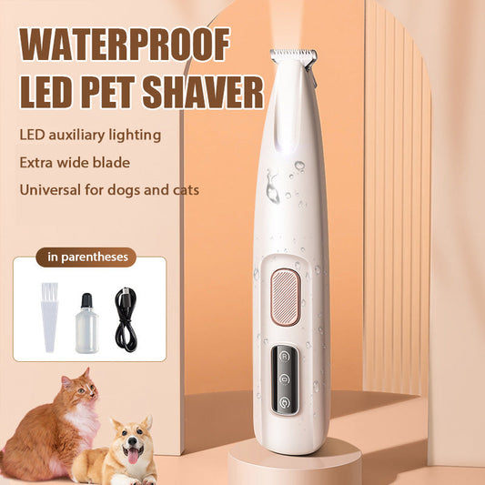 Rasoio impermeabile a LED per animali domestic