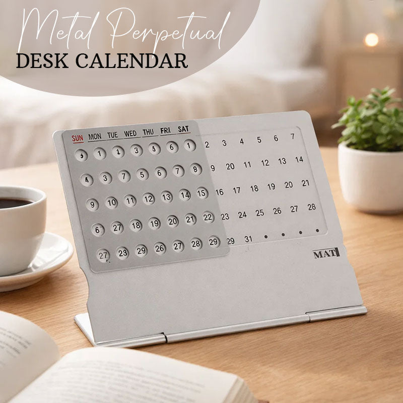 📅 Calendario da tavolo perpetuo in metallo