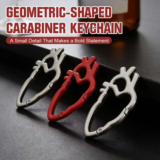 ❤️ Portachiavi con moschettone di forma geometric
