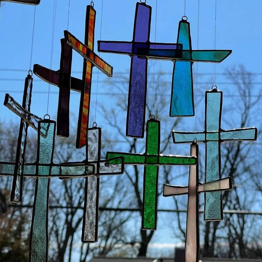 🔥Ultimo giorno 49% di sconto✨Cross Suncatcher 🌈