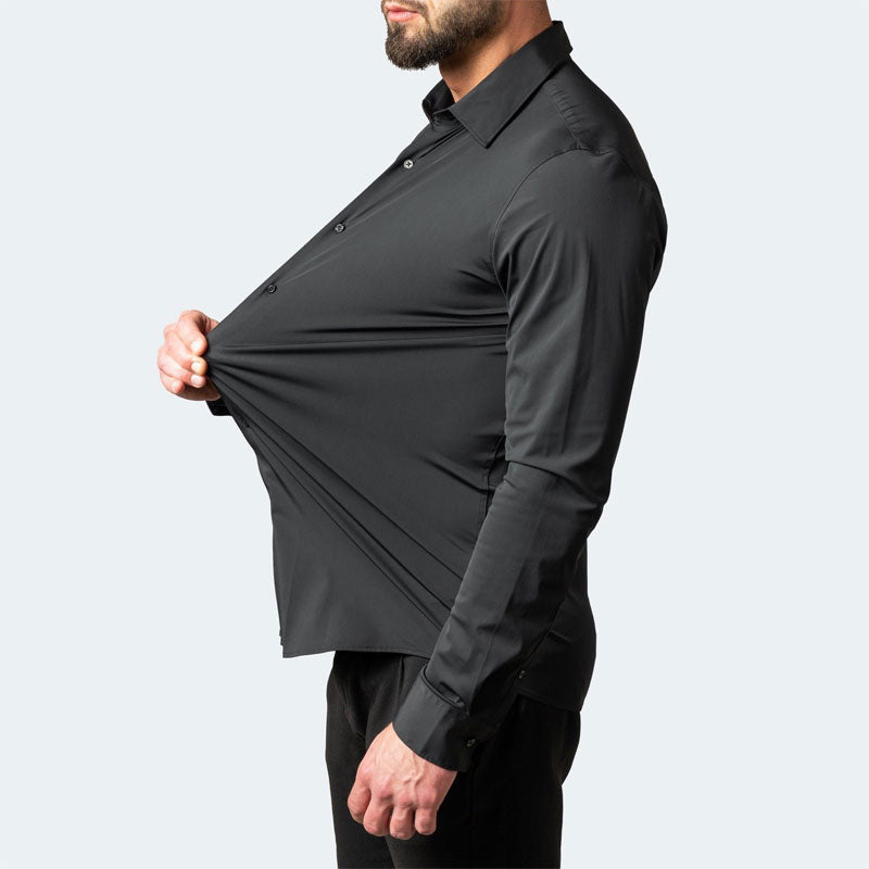 CAMICIA ELASTICA NON STIRATA ANTIPIEGA